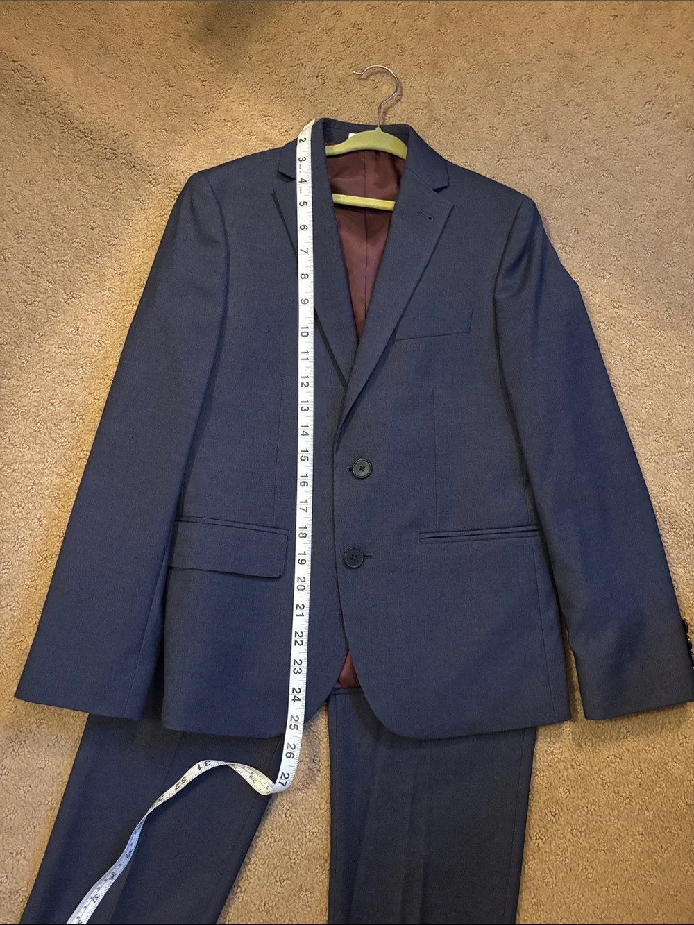 Joseph Abboud 2-piece Blue Suit Blazer and Pants  - Size 12